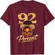92 Percent Melanin Queen Afro 92% Black Women T-Shirt - T-Shirt | Maroon
