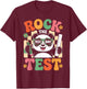 Rock The Test Day Fun Panda Exam Cheer Funny School Teacher T-Shirt - T-Shirt | Maroon