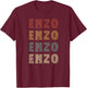 Vintage Cool Enzo First Name Funny Love Heart Enzo T-Shirt - T-Shirt | Maroon