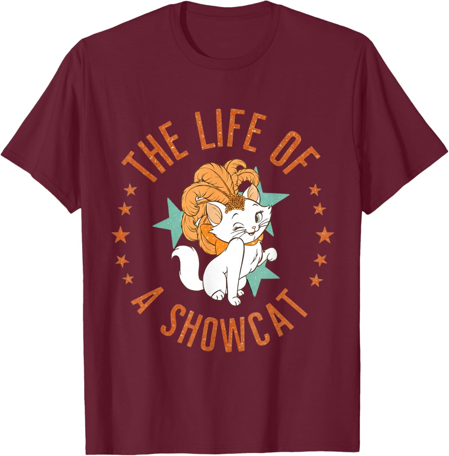 Funny Cat Era Life of Showcat Cat Lovers Men Women Kids T-Shirt - T-Shirt | Maroon