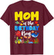 Mom of The Birthday Boy Sea Animals Ocean Themed Birthday T-Shirt - T-Shirt | Maroon