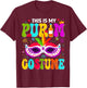 This is My Purim Costume Funny Jewish Holiday Party Outfit T-Shirt - T-Shirt | Maroon