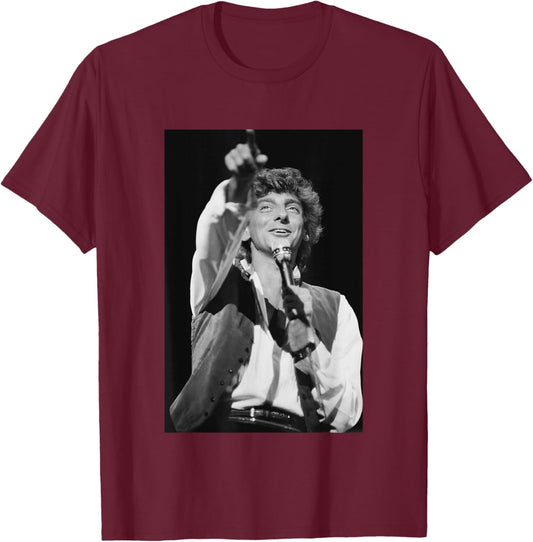 Barry Manilow at Blenheim Palace Live Concert 1983 T-Shirt - T-Shirt | Maroon