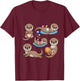 Cute Otters Playing Baby Otters T-Shirt - T-Shirt | Maroon