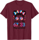 Bruh Its My 67 33 Days of School Funny 100th Day Girls Kids T-Shirt - T-Shirt | Maroon