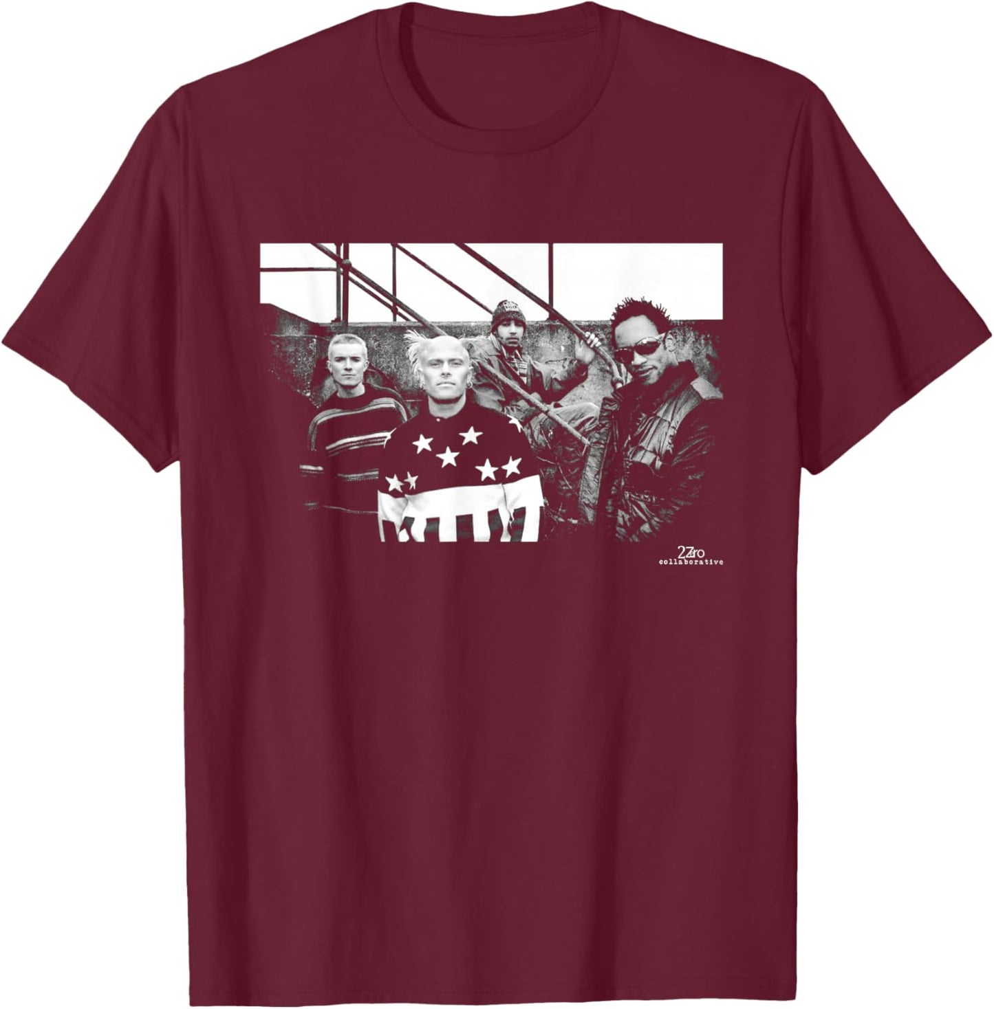 The Prodigy Firestarter Promo Photo by Phil Nicholls T-Shirt - T-Shirt | Maroon