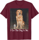 I Got That Dog in Me Golden Retriever Smoking Beer Dog Meme T-Shirt - T-Shirt | Maroon