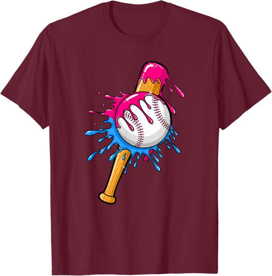 Baseball Sport Respect The Drip Boys Baseball T-Shirt - T-Shirt | Maroon