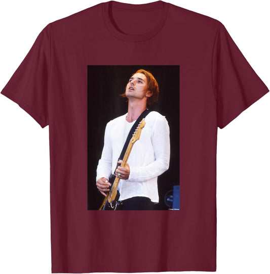 Bush Singer Gavin Rossdale Glycerine by Andy Willsher T-Shirt - T-Shirt | Maroon