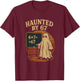 Haunted by 67 Ghost Math Joke Student Halloween Nerd Teacher T-Shirt - T-Shirt | Maroon