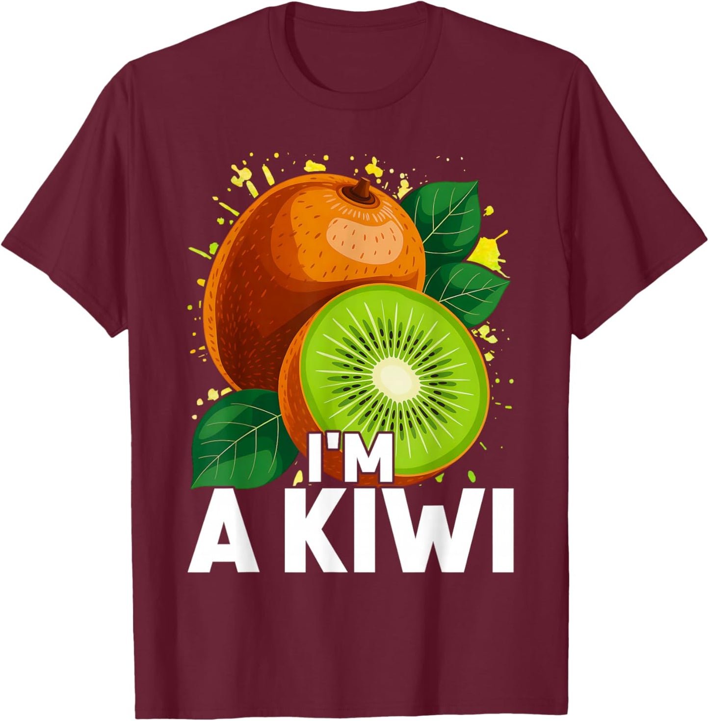 I'm A Kiwi Halloween Costumes Men Women Kids T-Shirt - T-Shirt | Maroon