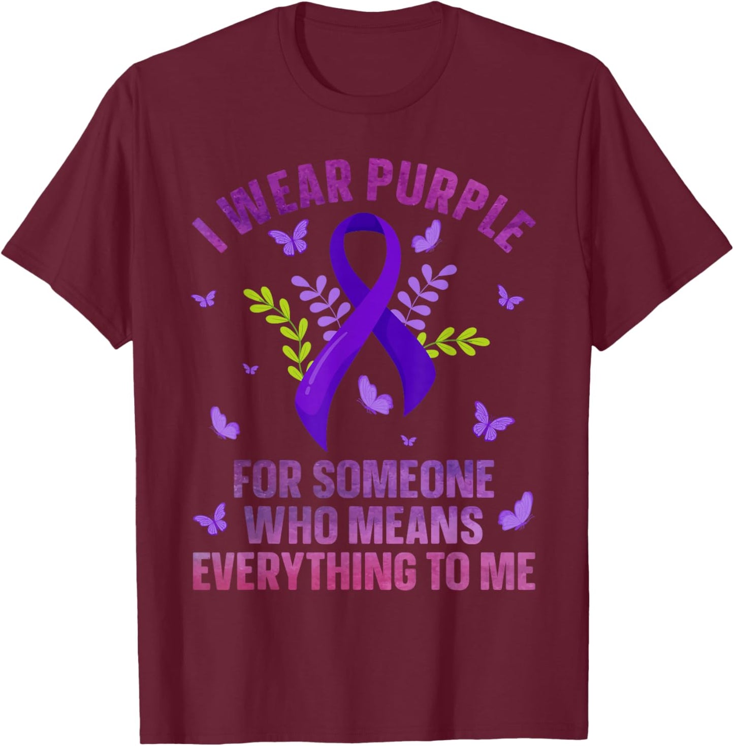Funny Epilepsy Awareness Art Women Support Epilepsy T-Shirt - T-Shirt | Maroon