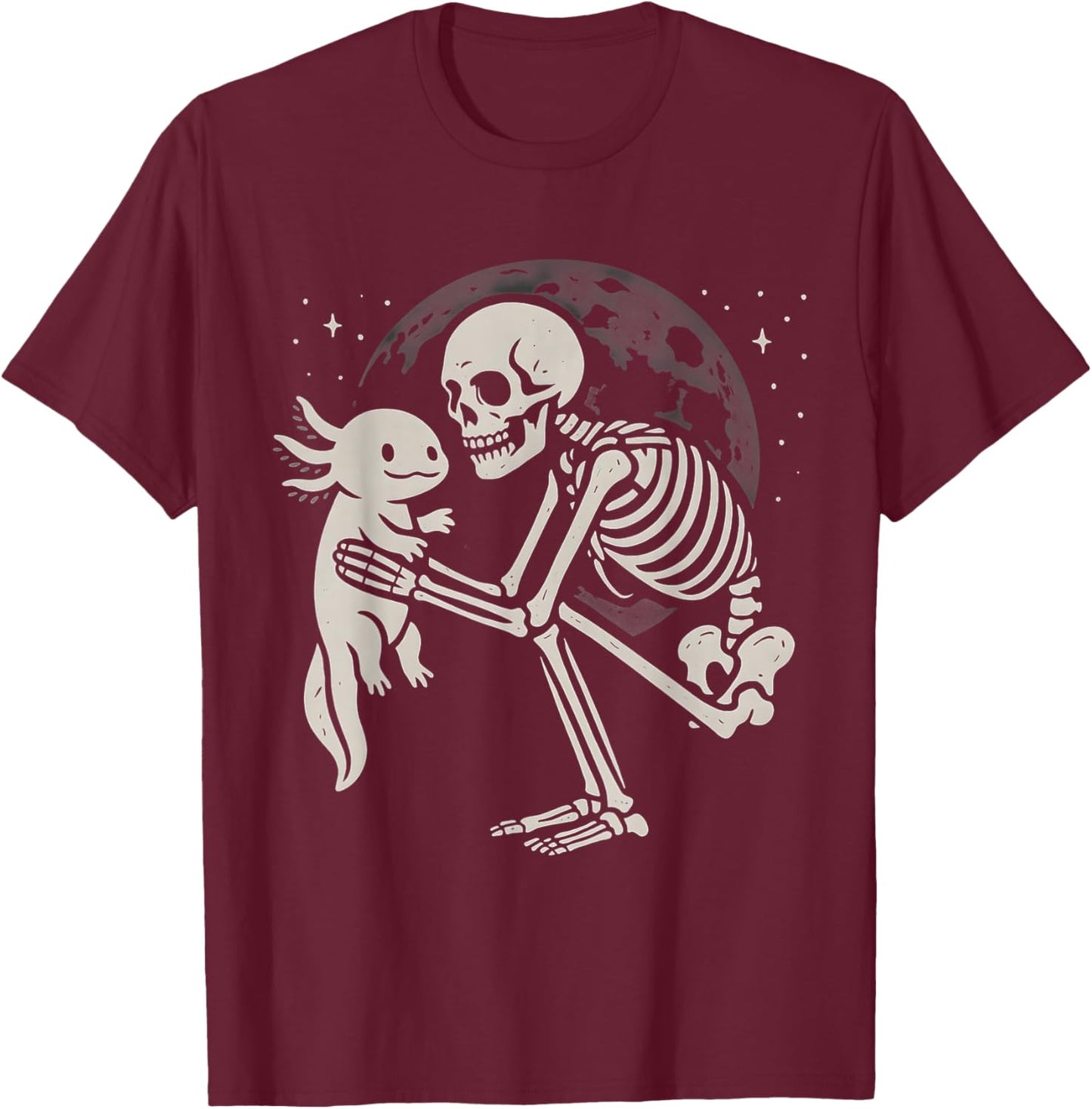 Axolotl Emo Goth T-Shirt - T-Shirt | Maroon