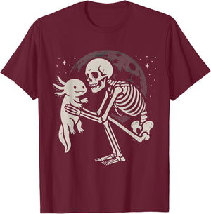 Axolotl Emo Goth T-Shirt - T-Shirt | Maroon