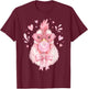 Chicken Farm Valentine Cupid Coquette Bow Blowing Bubblegum T-Shirt - T-Shirt | Maroon