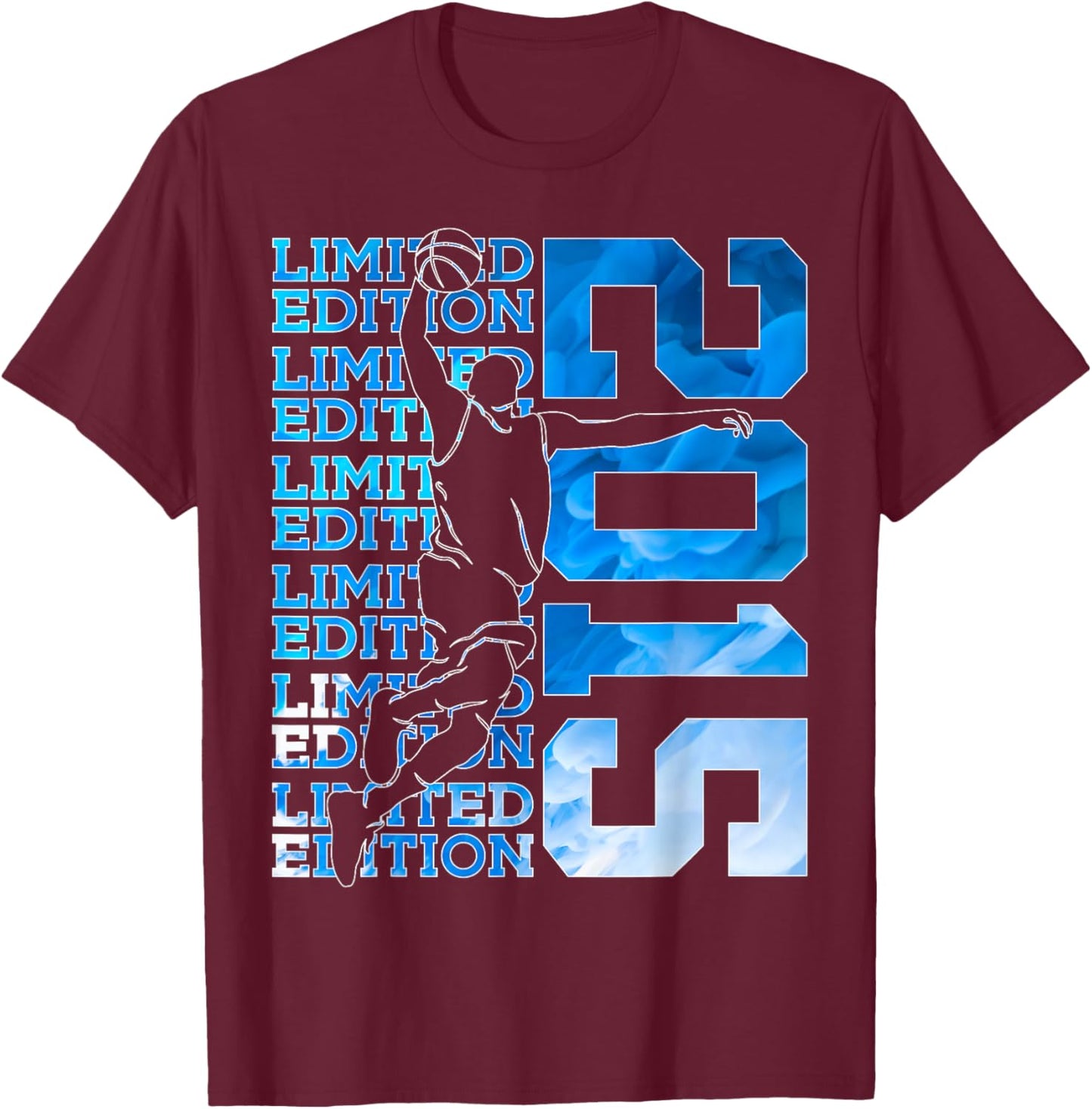 Limited Edition 2015 Basketball 11TH Birthday T-Shirt - T-Shirt | Maroon
