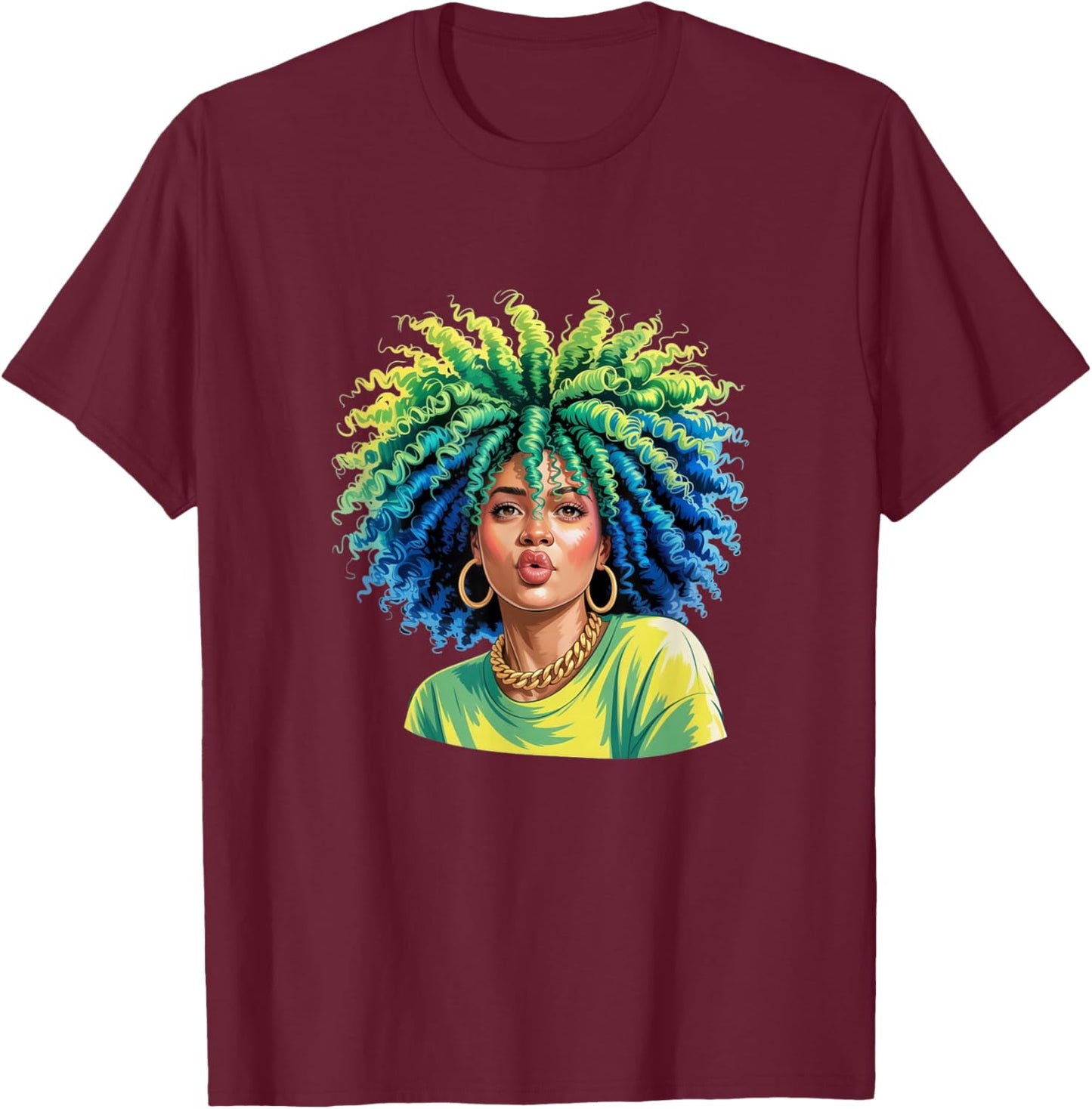 Mixed Girl Magic - Biracial Women Empowerment T-Shirt - T-Shirt | Maroon