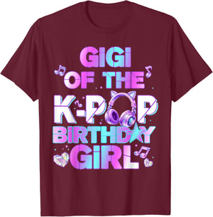 Gigi of The K-PoP Birthday Girls Korean Music Lovers T-Shirt - T-Shirt | Maroon