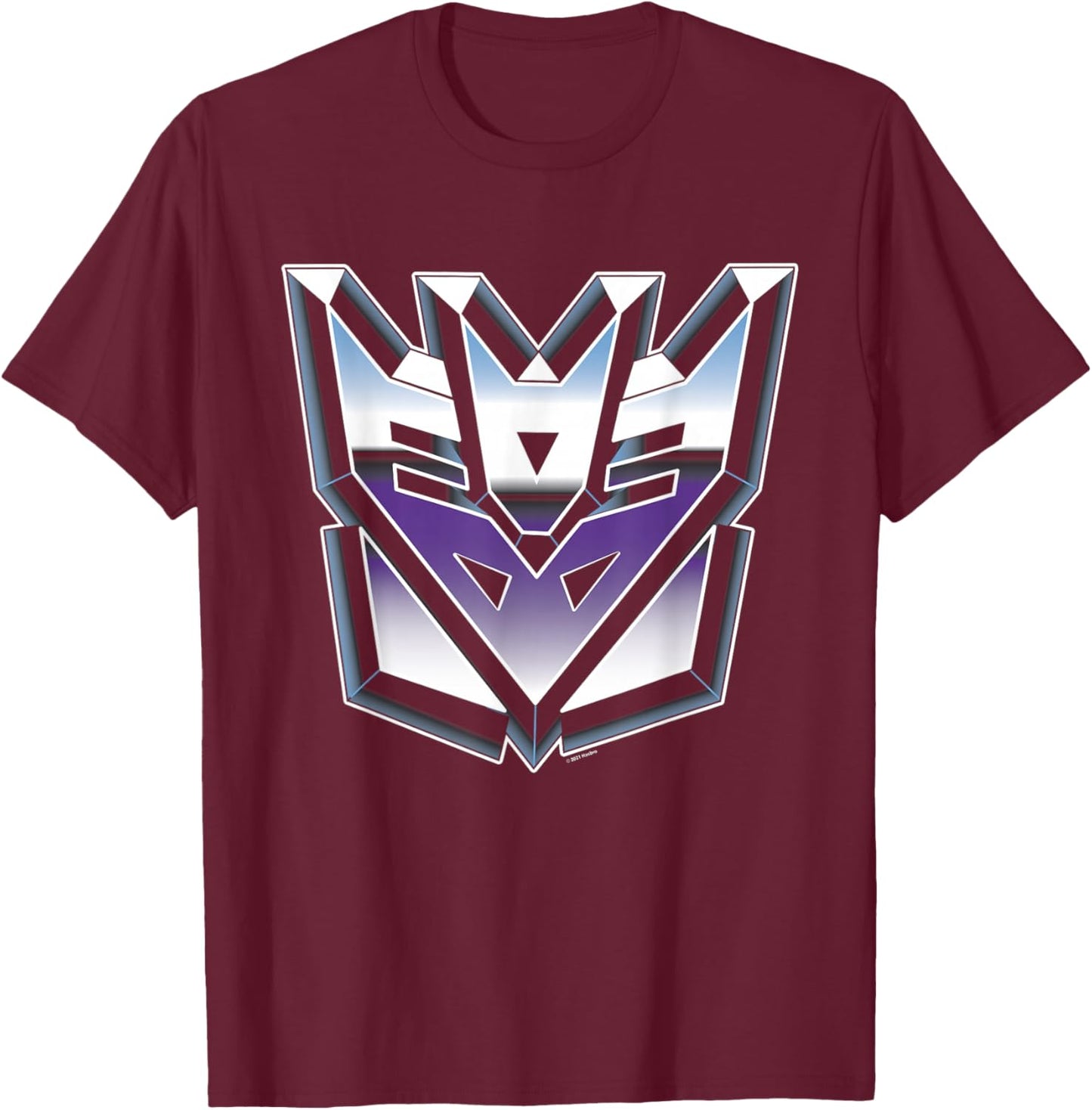 Transformers 3D Decepticon Sigil T-Shirt - T-Shirt | Maroon