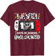 Level Unlocked Game Controller 101 Days School 100 Days T-Shirt - T-Shirt | Maroon