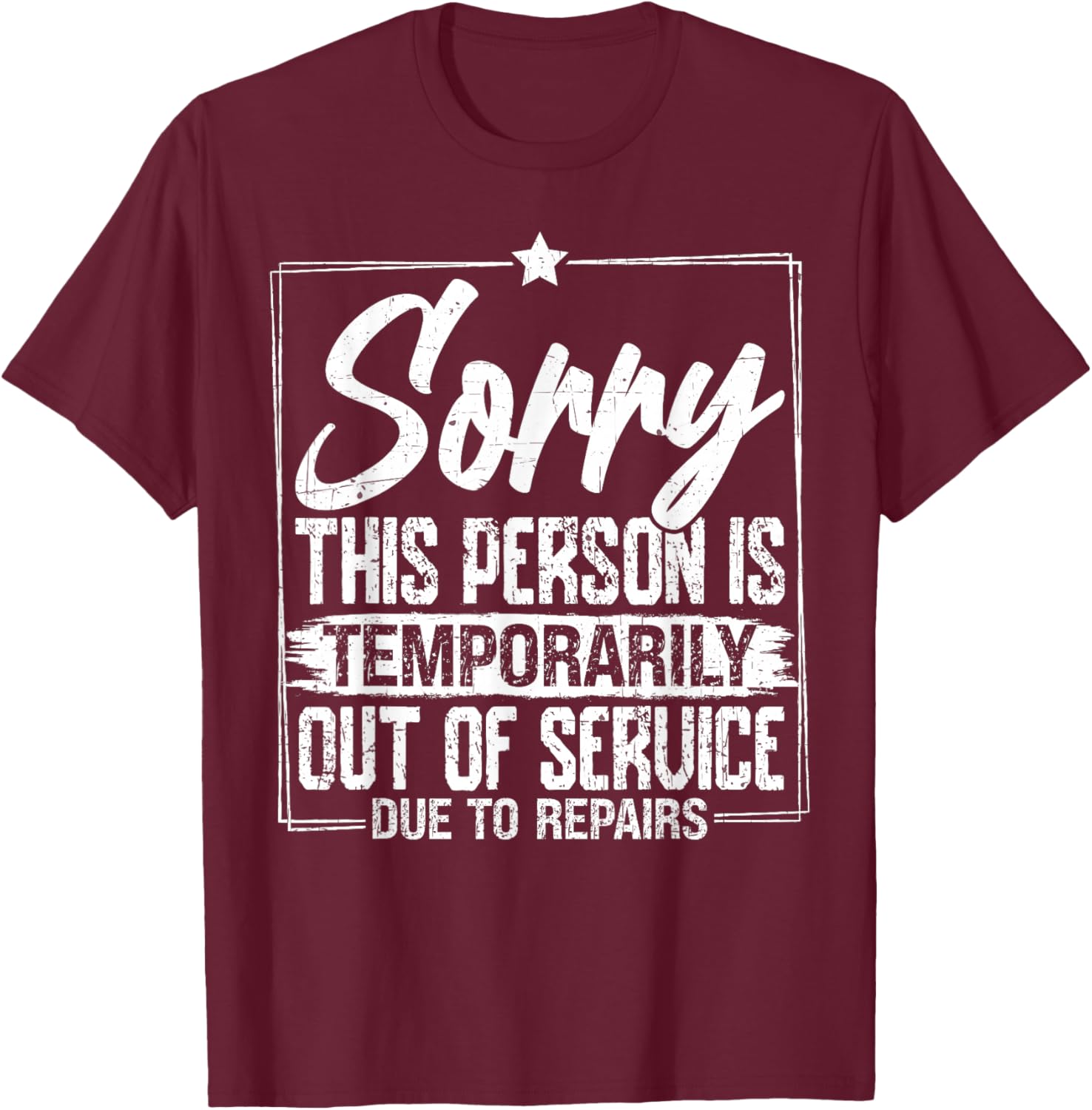 Funny Hip Knee Shoulder Joint Replacement Surgery Bionic T-Shirt - T-Shirt | Maroon