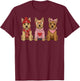 Cute Norwich Terrier Valentine Dog T-Shirt - T-Shirt | Maroon