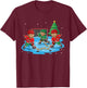 Christmas Gingerbread Ice Hockey Player Matching Family T-Shirt - T-Shirt | Maroon