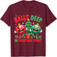 Balls Deep in Christmas Spirit Funny Ornament T-Shirt - T-Shirt | Maroon