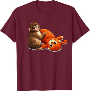 Baby Monkey Punch T-Shirt - T-Shirt | Maroon