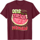 One in a Melon Memaw 1st Birthday Party Family Matching T-Shirt - T-Shirt | Maroon