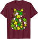 Cute Cat St Patricks Day Irish Lucky Shamrock Girls Women T-Shirt - T-Shirt | Maroon