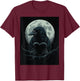 Raven Heart Men Moon Black Gothic Women Black Crow T-Shirt - T-Shirt | Maroon