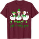 St Patricks Day Just A Lucky Goose Cute Women Kids T-Shirt - T-Shirt | Maroon