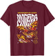 Godzilla Mothra Defender of Light Retro Collage Movie T-Shirt - T-Shirt | Maroon
