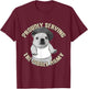 Proudly Serving The Pibble Army Funny Meme Dog T-Shirt - T-Shirt | Maroon