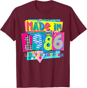 Made in 1986 Limited Edition 40th Birthday Party T-Shirt - T-Shirt | Maroon