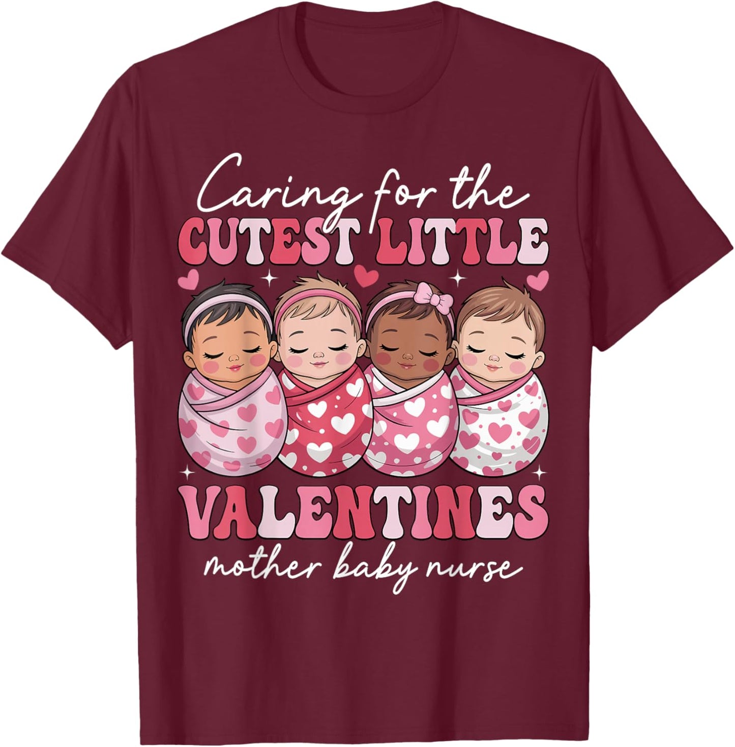 Mother Baby Nurse T-Shirt - T-Shirt | Maroon