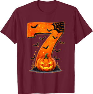 Funny 67 Six Seven Meme Couple Matching Halloween Costume T-Shirt - T-Shirt | Maroon