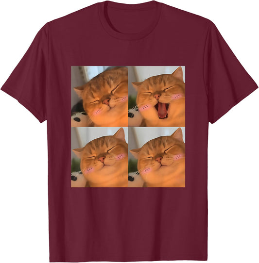 Yapapa Cat Yapapa Meme Tending Funny Yapapa T-Shirt - T-Shirt | Maroon
