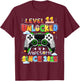 Level 11 Unlocked Video Gamer 11 Years Old 11th Birthday T-Shirt - T-Shirt | Maroon