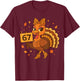 Leopard Turkey 67 Meme Thanksgiving Turkey Day Women Girls T-Shirt - T-Shirt | Maroon