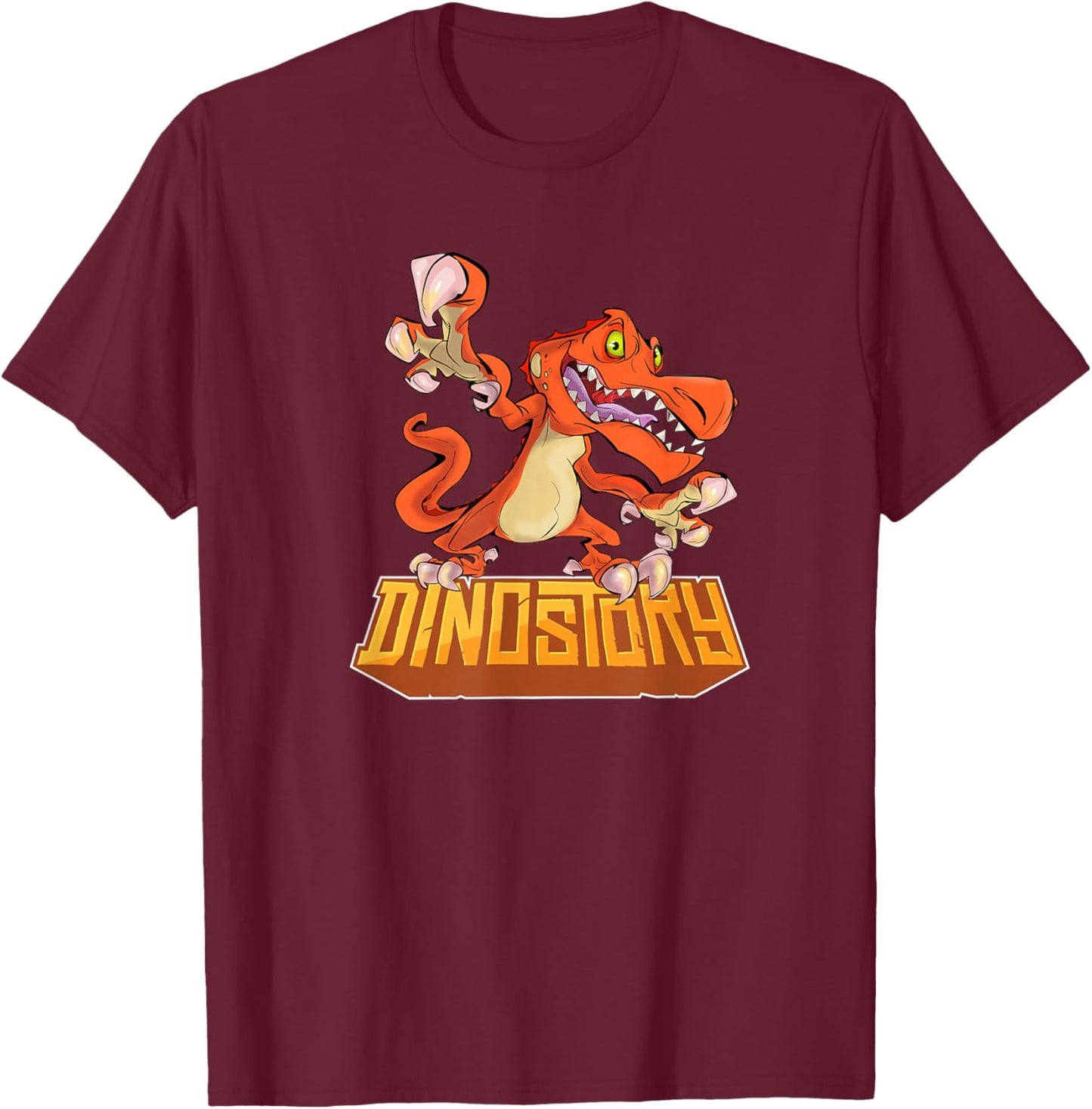 Baryonyx Dinostory T-Shirt - T-Shirt | Maroon