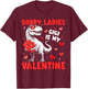 Sorry Ladies Gigi is My Valentine Dinosaur T-rex Boy Men T-Shirt - T-Shirt | Maroon