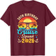30Th Birthday Cruise Squad 2026 Matching Party Vacation T-Shirt - T-Shirt | Maroon