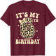 6th Birthday Girls 6 Years Old Its My Six Year Old Bday Girl T-Shirt - T-Shirt | Maroon