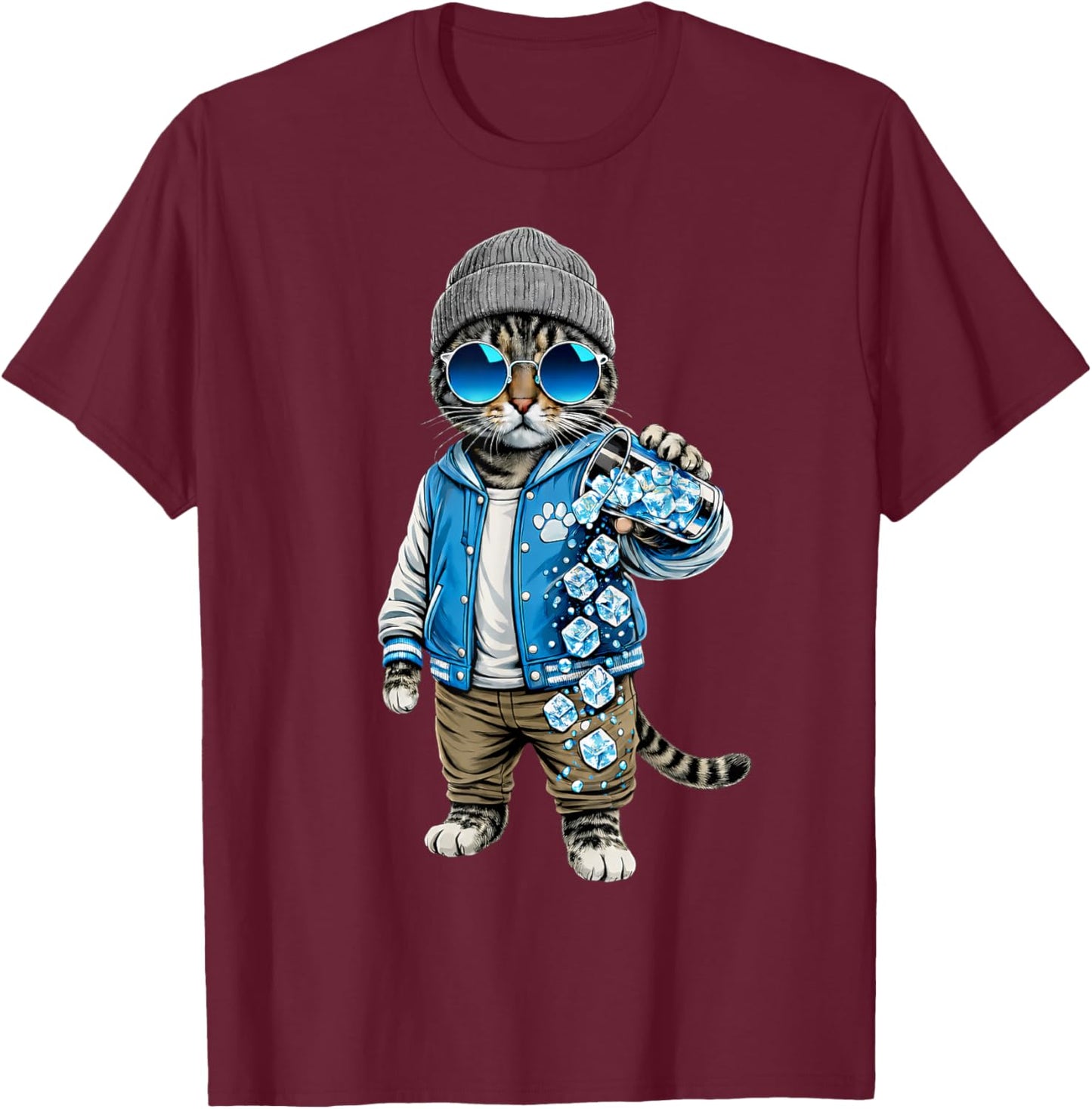 No Ice Please Cat Abolish ICE Immigration Justice T-Shirt - T-Shirt | Maroon