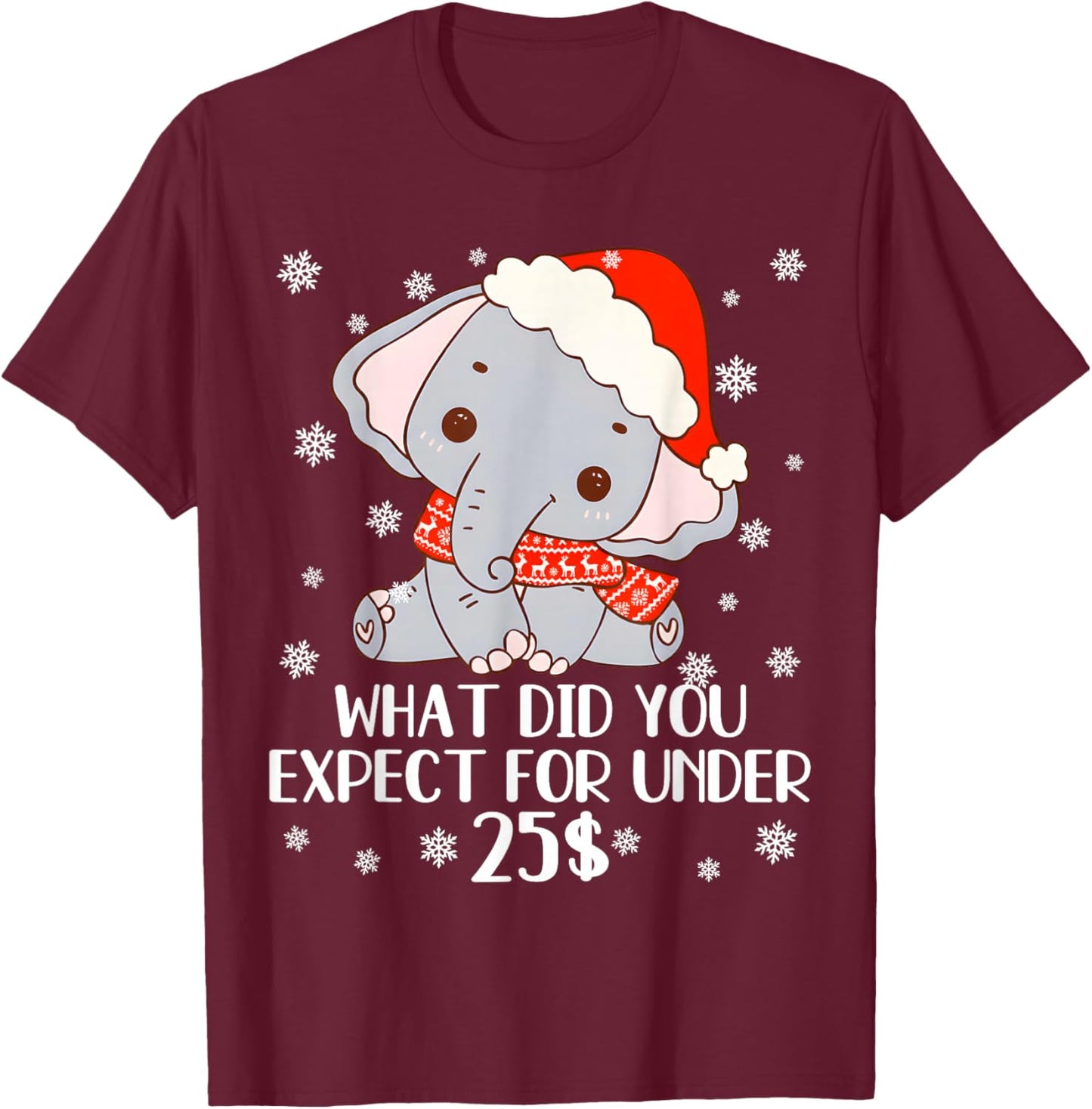 Funny White Elephant Gifts Pjs for Adults Under 15 20 T-Shirt - T-Shirt | Maroon