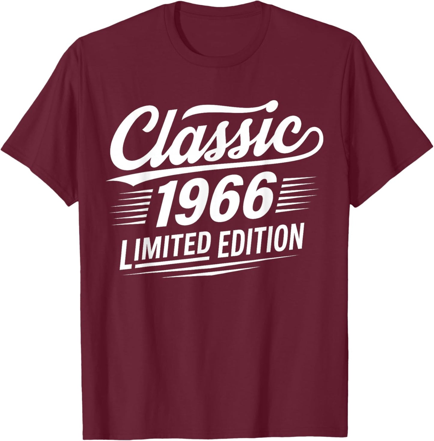 Vintage Classic 1966 Limited Edition 60th Birthday 60 Years T-Shirt - T-Shirt | Maroon