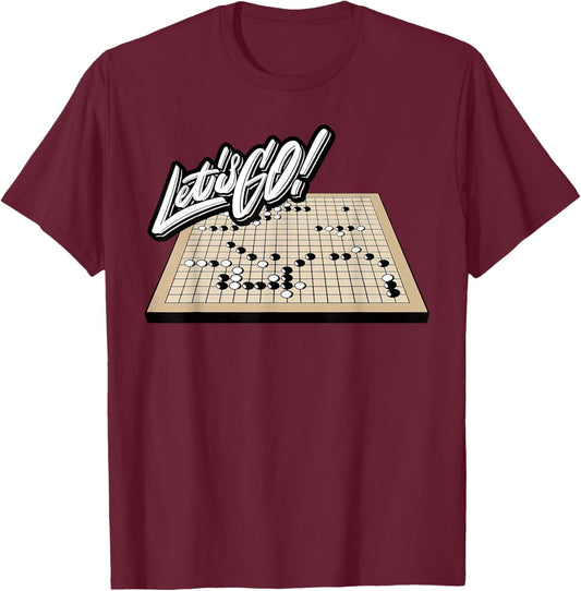 Go Baduk Board Game Player Funny Chinese Sports Game Baduk T-Shirt - T-Shirt | Maroon