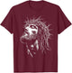 Jesus Christ with Crown of Thorns Jesus Graphic T-Shirt - T-Shirt | Maroon